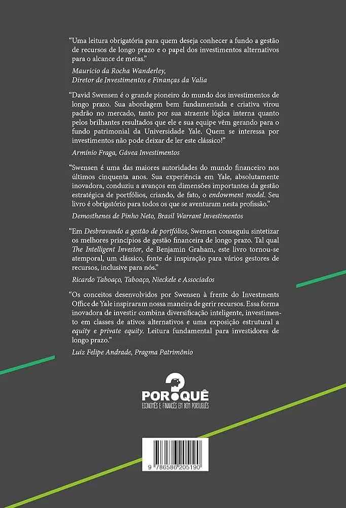 Contracapa de Desbravando a Gestão de Portfólios